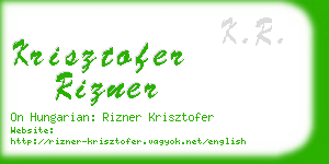 krisztofer rizner business card